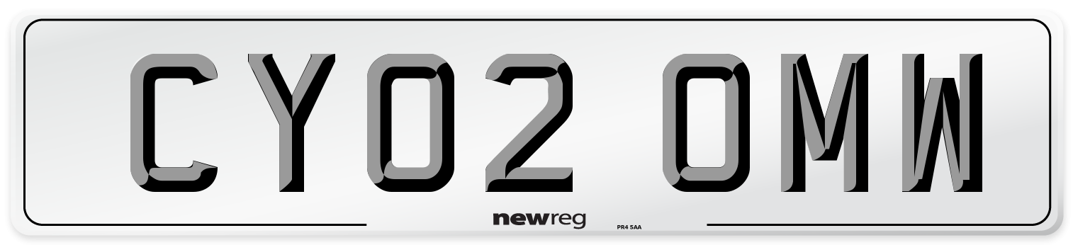 CY02 OMW Number Plate from New Reg
